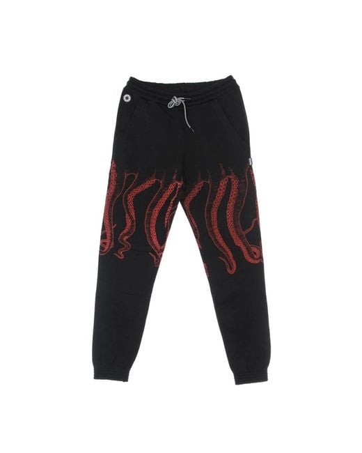 Octopus Sweatpants in het Black voor heren
