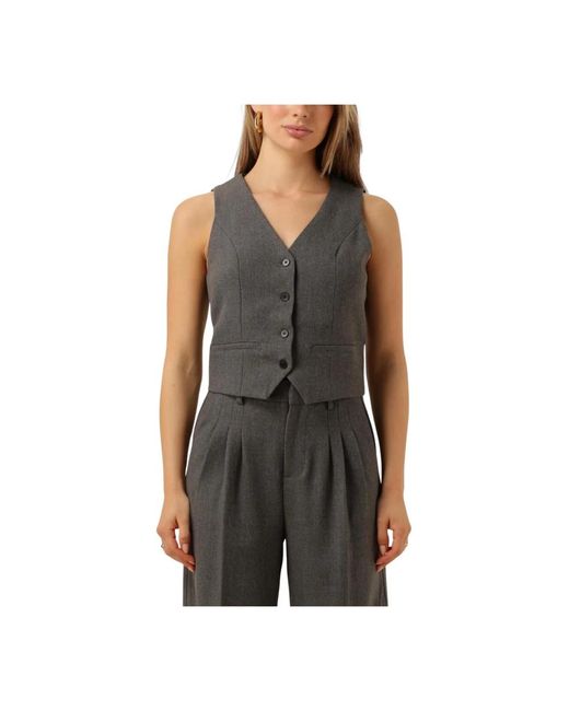 Notre-v Jassen ,Grijs ,Elegante Gilet in het Black