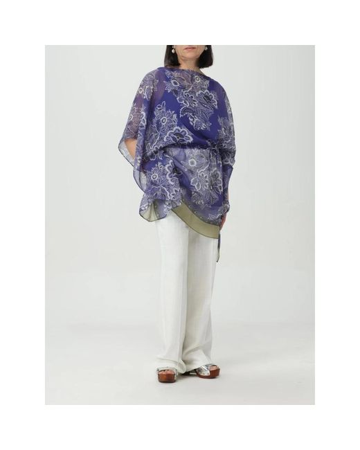 Etro Blue Capes