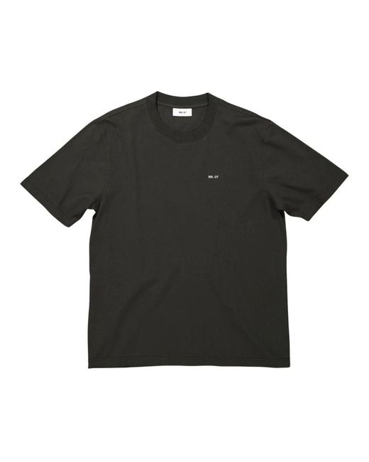 NN07 Besticktes t-shirt dunkelarmee in Black für Herren
