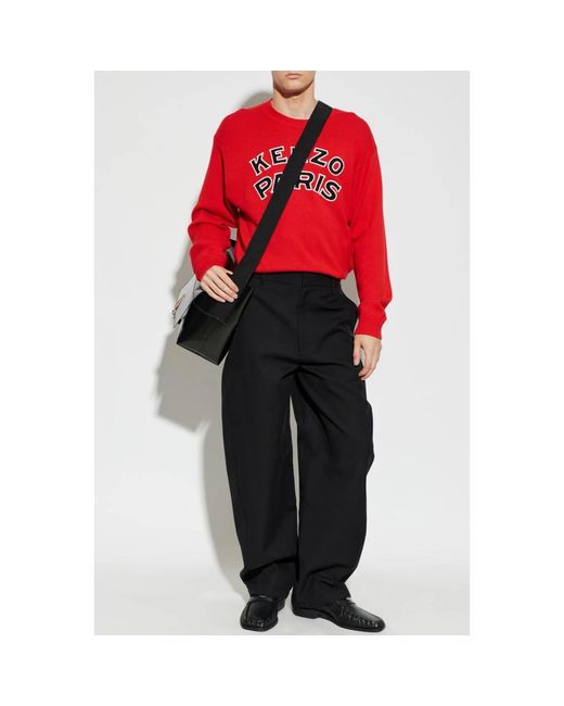 KENZO Paris Emblem Pullover in Red für Herren