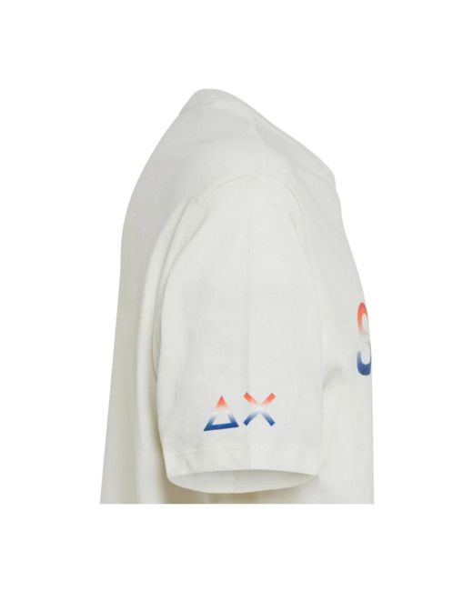 Sun 68 White T-Shirts for men