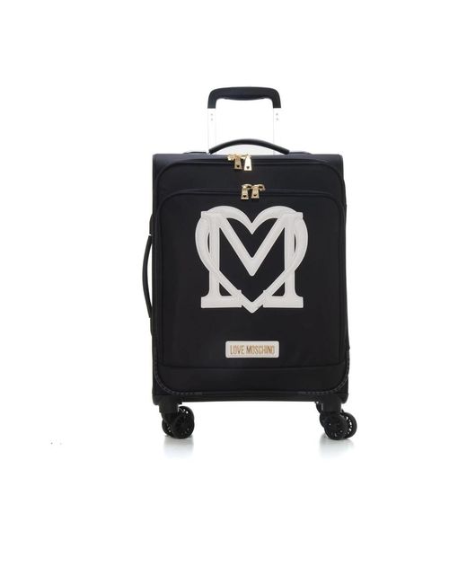 Love Moschino Black Large Suitcases