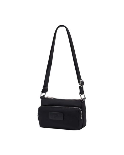 MM6 by Maison Margiela Black Nylon Crossbody Bag