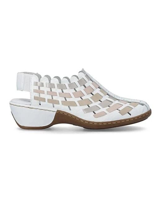 Rieker White Wedges
