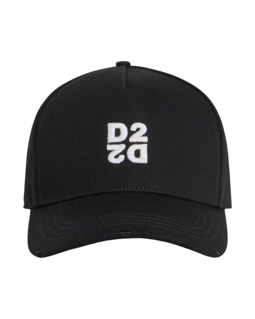 DSquared² Bestickte Baseballkappe Mit Logo in Black für Herren