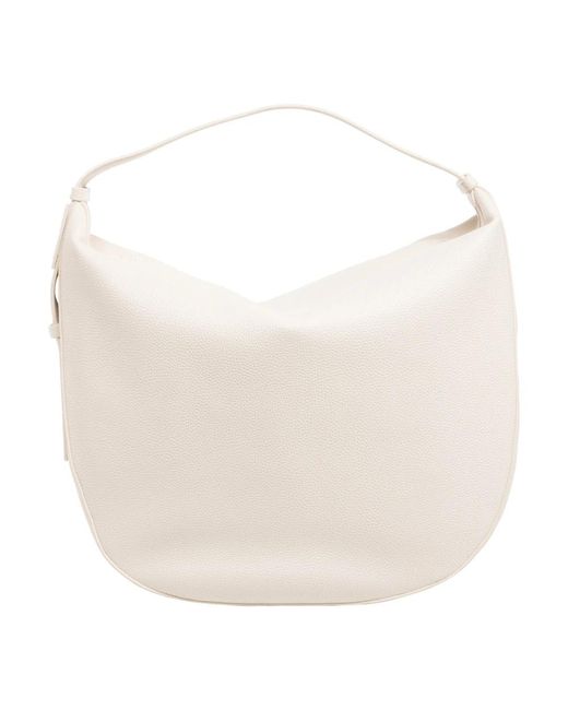 ARMANI EXCHANGE White Stylishe Tote Bag Mit Reißverschluss