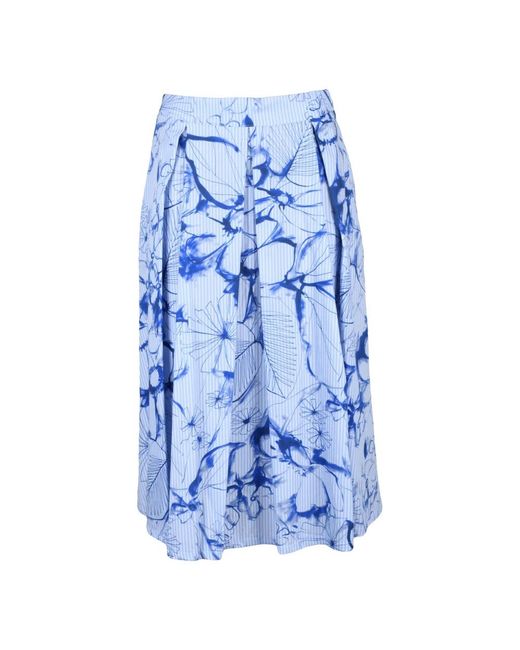 Vicario Cinque Blue Midi Skirts