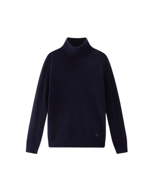Woolrich Blue Turtlenecks