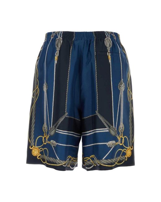 Casual Shorts Versace de hombre de color Blue