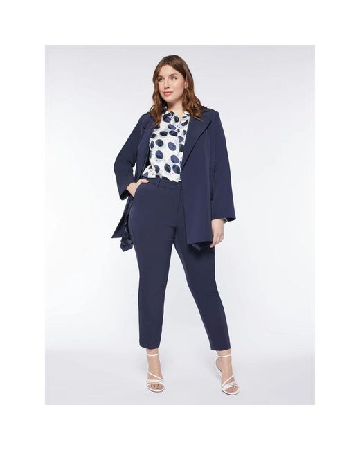 Slim-Fit Trousers di FIORELLA RUBINO in Blue