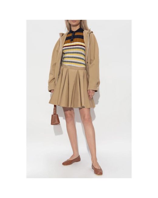 Marni Natural Short Skirts