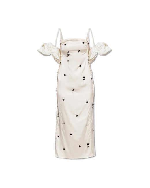Jacquemus Dresses > Day Dresses > Midi Dresses in het Natural