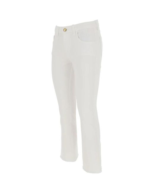 Fay White Flare Jeans