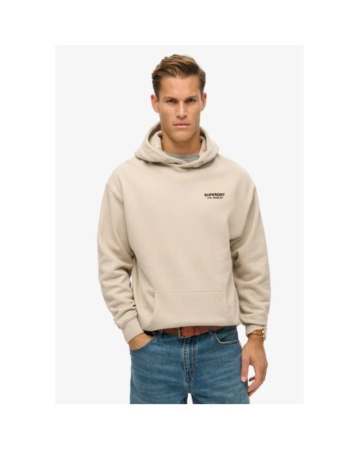Superdry Men's Natural Hoodies hoodies
