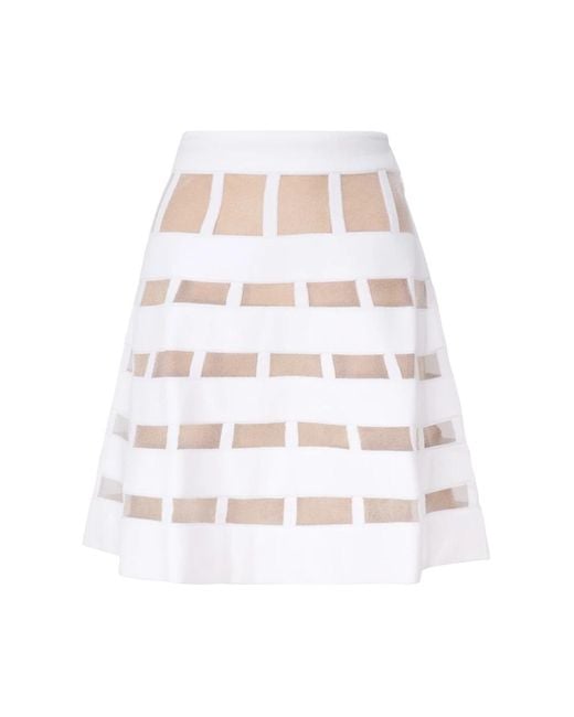Genny White Short Skirts