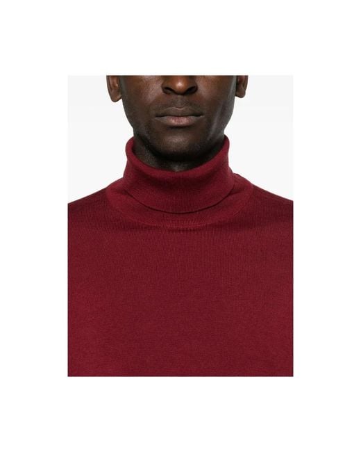 John Smedley Red Turtlenecks for men