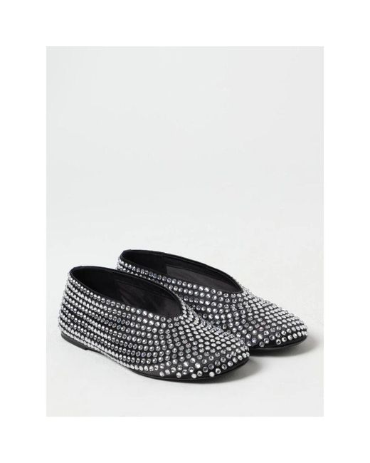 Khaite Black Schwarze Kristall-Ballettflats
