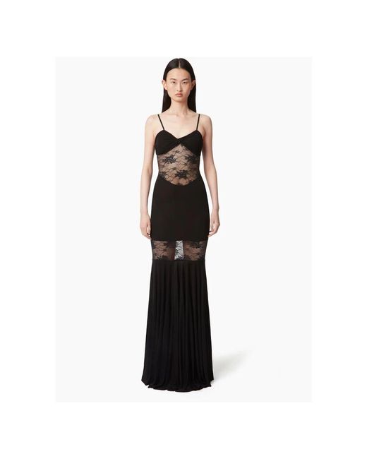 Nina Ricci Black Meerjungfrauenkleid mit spitze