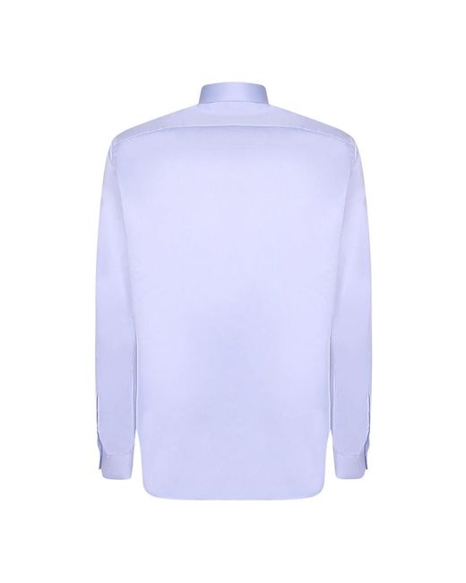 Dell'Oglio Blue Formal Shirts for men