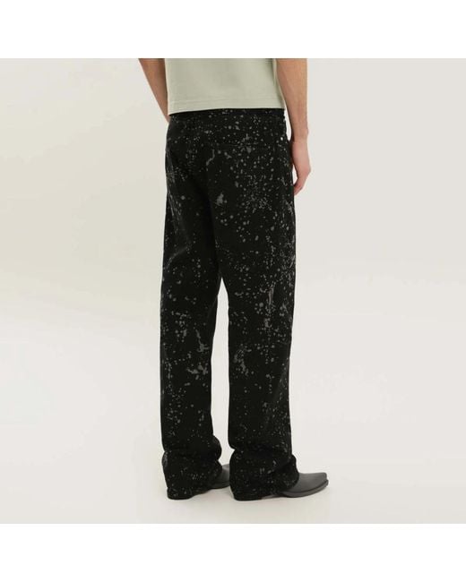 1989 STUDIO Black Wide Jeans for men