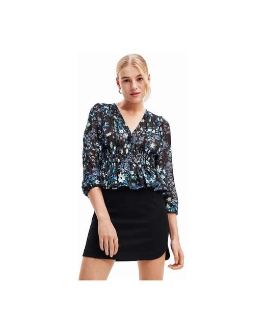 Blouses Desigual de color Blue