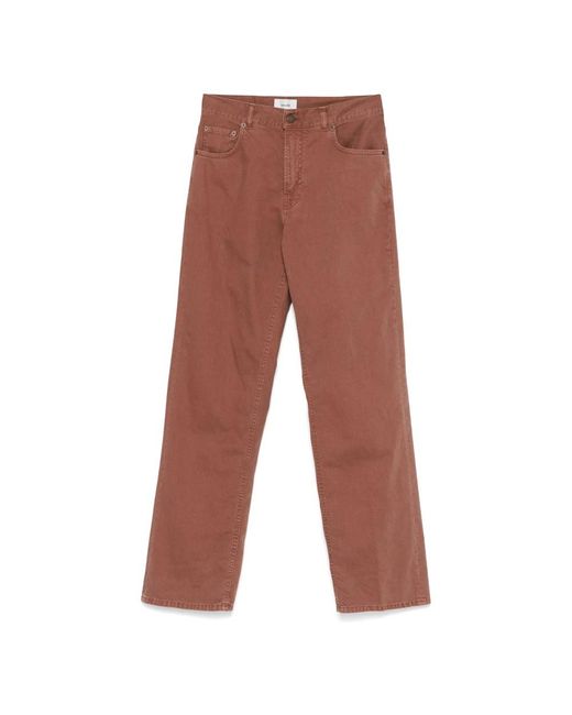 Haikure Brown Straight Fit Jeans