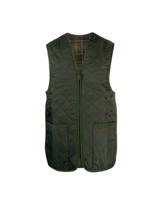Barbour Gewatteerd Gilet Ritssluiting in het Green voor heren