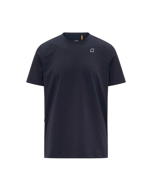 K-Way Blue T-Shirts for men