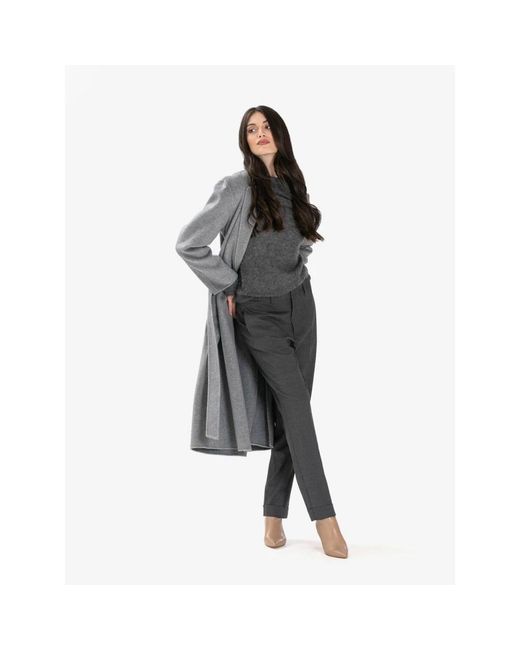 P.A.R.O.S.H. Gray Straight Trousers