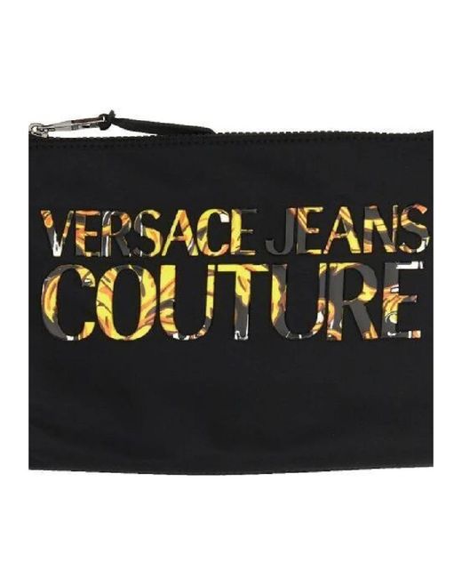 Versace Schwarze logo clutch-tasche in Black für Herren
