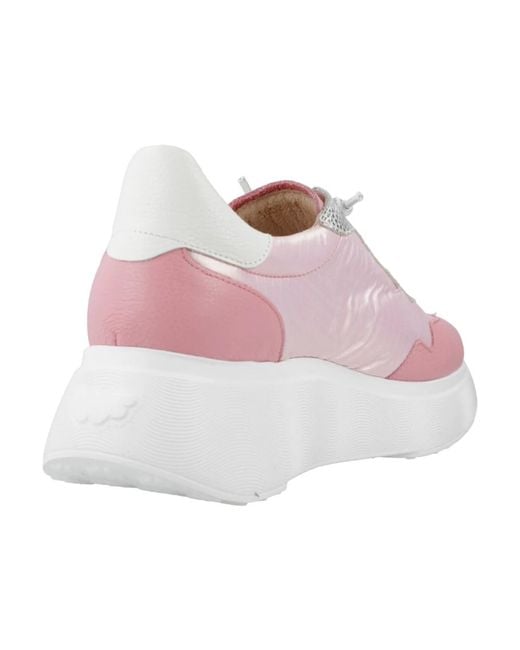 Wonders Pink Stilvolle wild sneakers