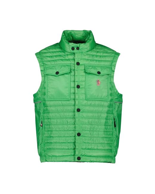 Moncler Green Waistcoats for men