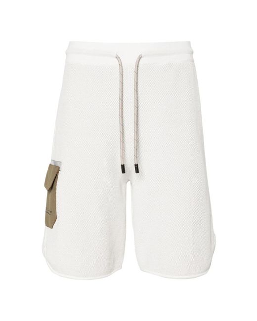 Sease White Casual Shorts for men