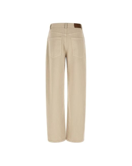 Brunello Cucinelli Natural Straight Fit Jeans