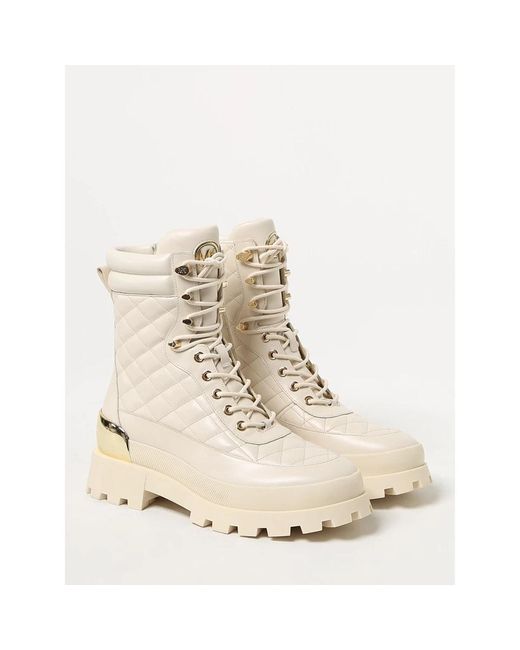 Michael Kors Natural Lace-Up Boots