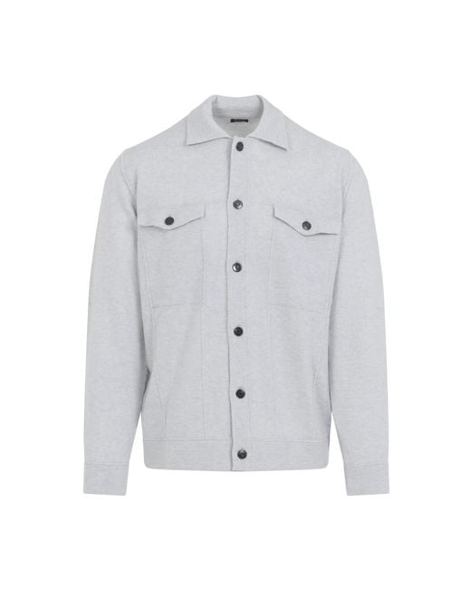 Kiton Gray Light Jackets for men