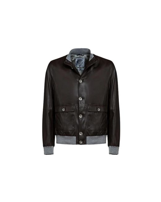 Gimo's Jassen ,Bruin ,Leather Jassen in het Black voor heren