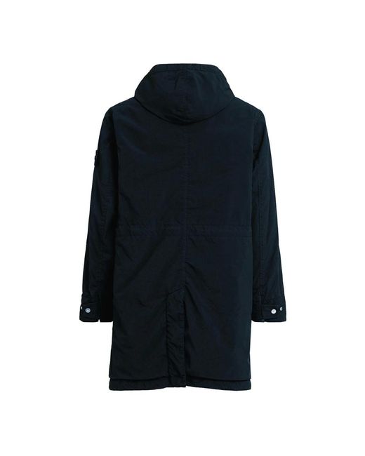 Stone Island Blue Parkas for men
