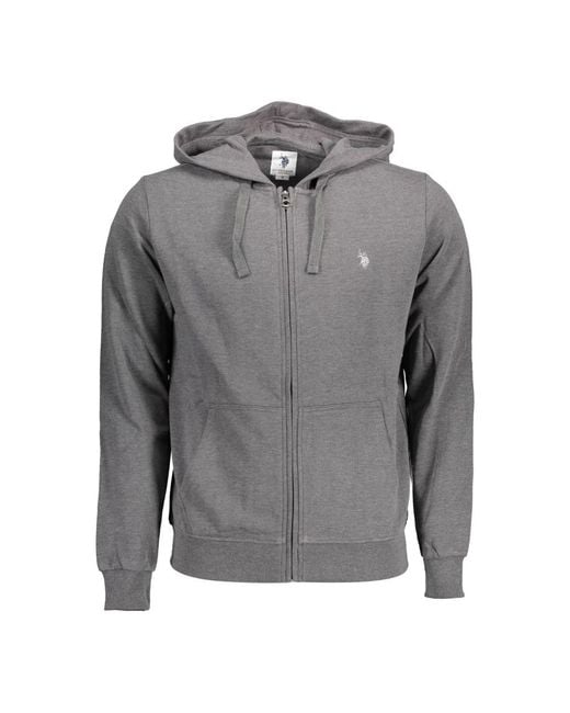 U.S. POLO ASSN. Gray Zip-Throughs for men