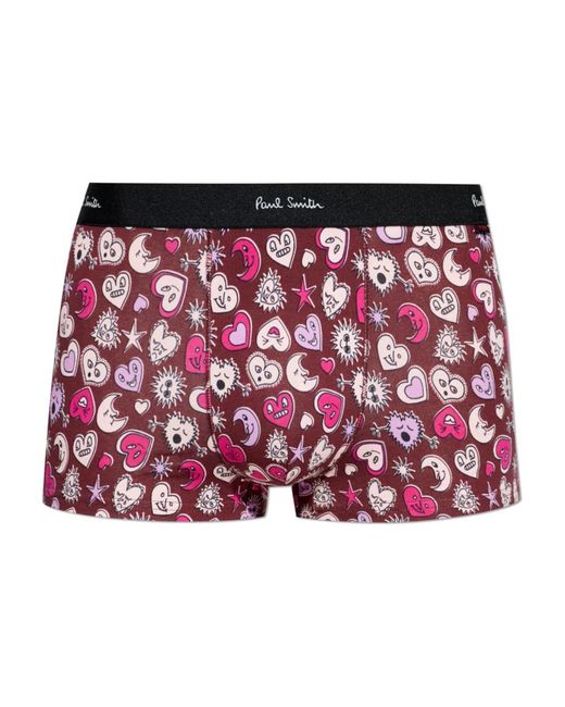 Paul Smith Ondergoed ,Rood ,Katoen Cotton Boxers in het Red voor heren