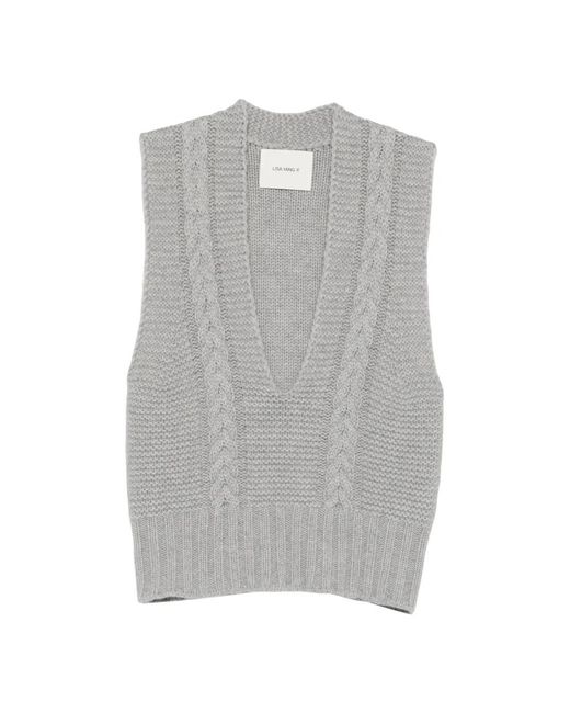 Lisa Yang Gray Cashmere Knitwear