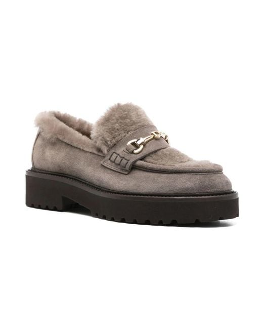Doucal's Gray Loafers