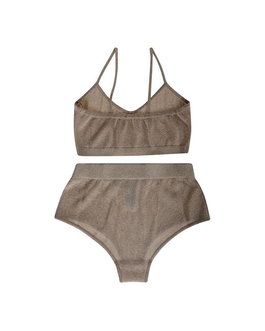 FEDERICA TOSI Brown Lingerie Sets