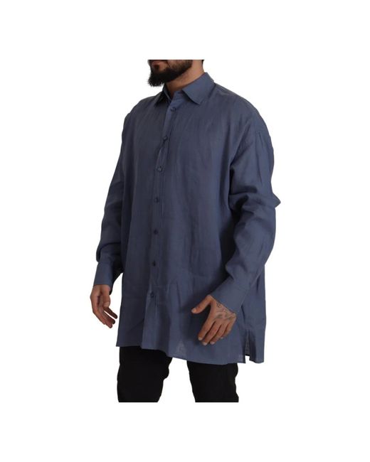 Dolce & Gabbana Blue Casual Shirts for men