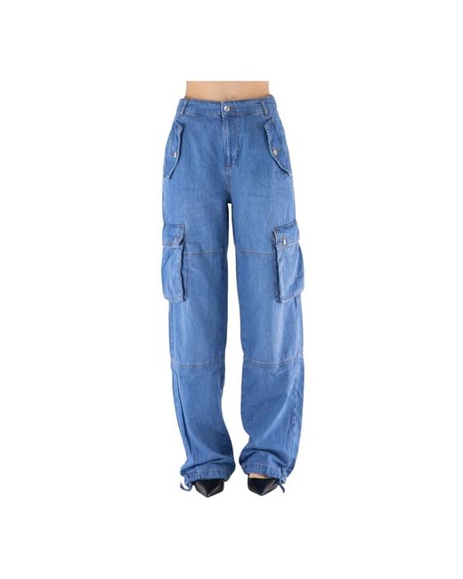 Moschino Blue Loose-Fit Jeans