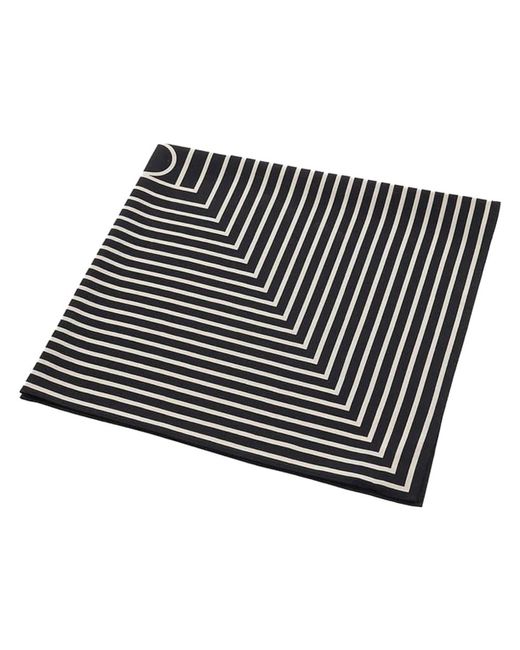 Totême  Zijden Monogram Sjaal in het Black