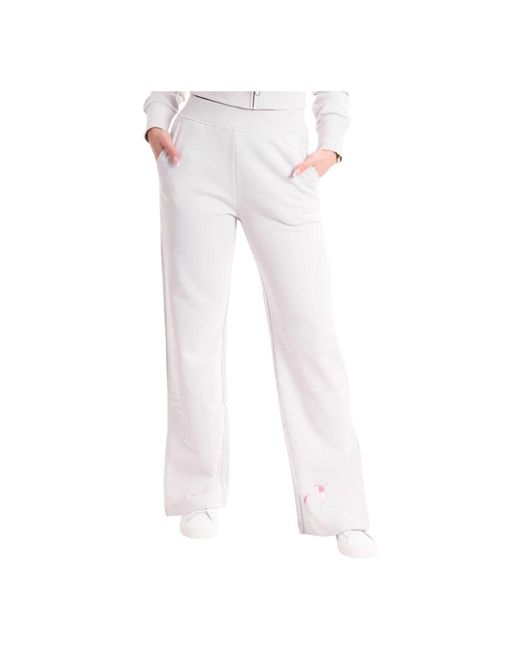 Pantaloni monogramma donna di Calvin Klein in White