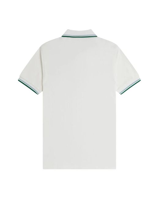 Fred Perry Tops ,Wit ,Katoen M3600 Polo Shirt in het White voor heren