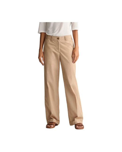 Gant Natural Wide Trousers